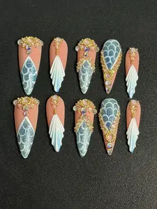 Mermaid tail nails