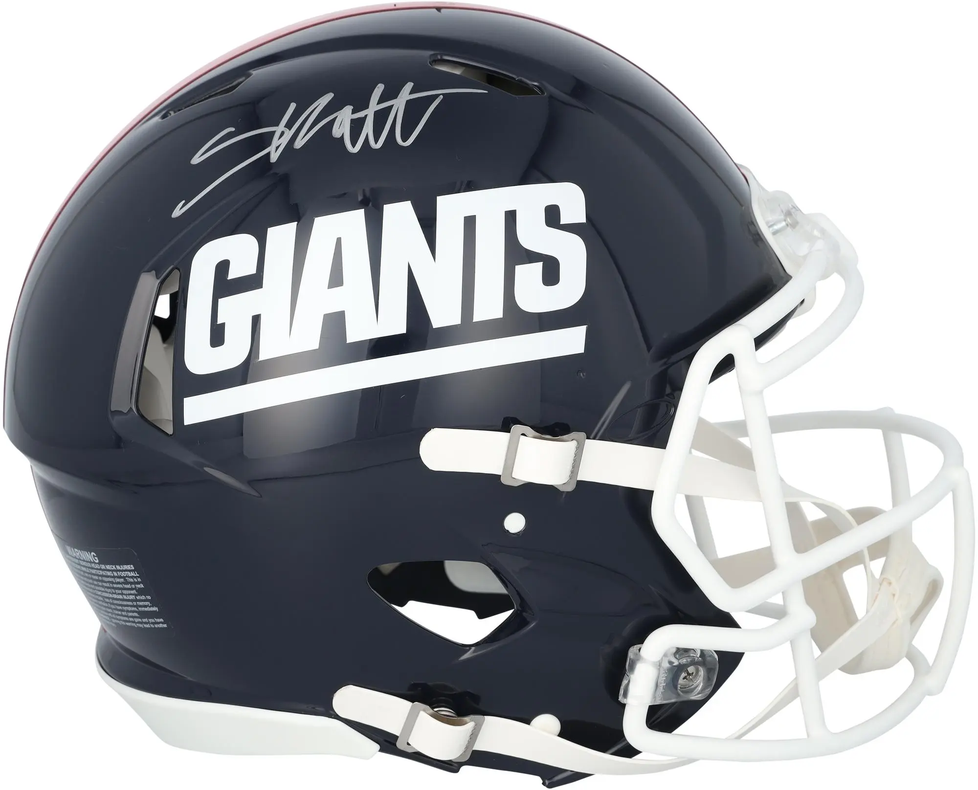 Cam Skattebo New York Giants Autographed Riddell 1980-1999 Throwback Speed Authentic Helmet - Fanatics Authentic Certified