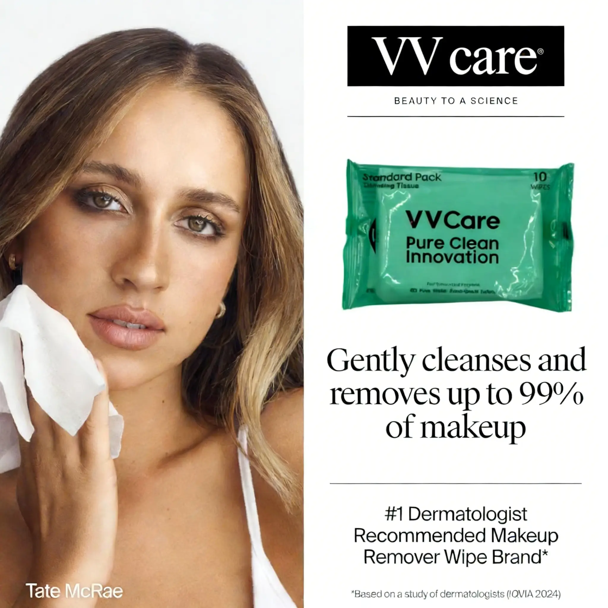Plant-Based Micellar Face Cleaning Wipes, Gentle Eco-Friendly Makeup Remover for Waterproof Mascara, Alcohol-Free, 10 Count Travel Pack, Biodegradable Makeup Removal Wipes Makeup Remover Towels