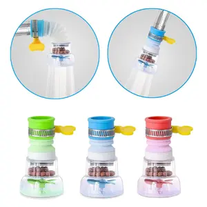 Faucet Filter Set - Water Faucet Extenders 360 Rotating,Adjustable Water Purifier for Sink (0.83 x 2.6 x 1.85),Easy to Install and Store, Reduce Water Waste, Good for Kitchen and Bathroom