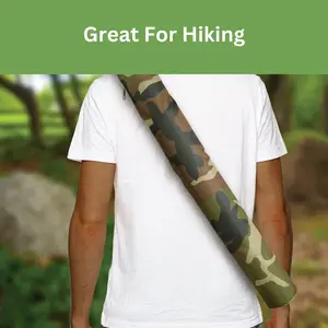 Compact Six Can Cooler for Hiking, Camping and Picnicking with Shoulder Strap and Insulated Interior