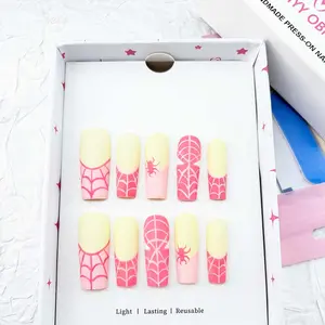 .DP.4284.Pink Spider Wearable Nail Art