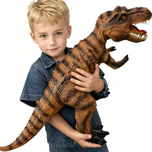 Big Dinosaur Toys for Toddlers-28 inches Tyrannosaurus Rex Dinosaur Figures, Jumbo Realistic Dinosaur Toys for Boys Girls Gift, Kids Ages 1 2 3 4 5 6 7 8 (Brown)