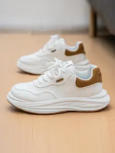 Men's Chunky Sole Sneakers | Bouncy Running Shoes | Trendy Casual Footwear