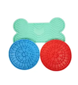 3pcs sturdy licking pads for dogs that attach to tile, porcelain, or glass surfaces Dog Licking Mat for All Sized Pets De-Stress Your Dog