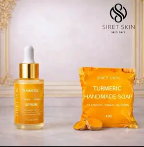 Tumeric Set 2 pcs Serum vitamin C + Soap Handmade, Siret skin - worldcashop usa, Siret Cosmetics