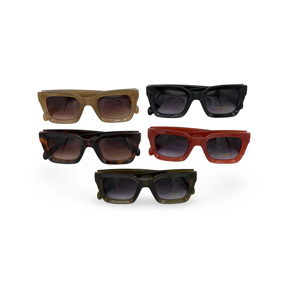 #17-C5326 CICI Sunglasses Premium Vintage Square Sunglasses for Women and Men