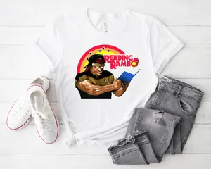 Reading Rambo Shirt, Funny Reading Rainbow Tee, Nostalgic Television Tshirt