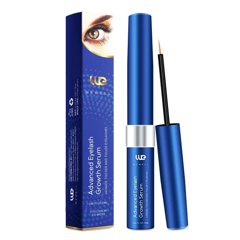 Wewell EyeLash Growth Serum 3 ML - Advanced Formula for Longer, Fuller, and Thicker Lashes, Nourishing, Lengthening, Volumizing, Cosmetic