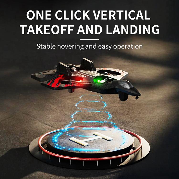 RC Stunt Fighter Jet Toy for Kids with 360° Flips & LED Lights | Easy to Fly Kids Drone,Vertical takeoff and landing.Colorful LED Lights, Easy RC Drone Toy for Beginners.Christmas gift