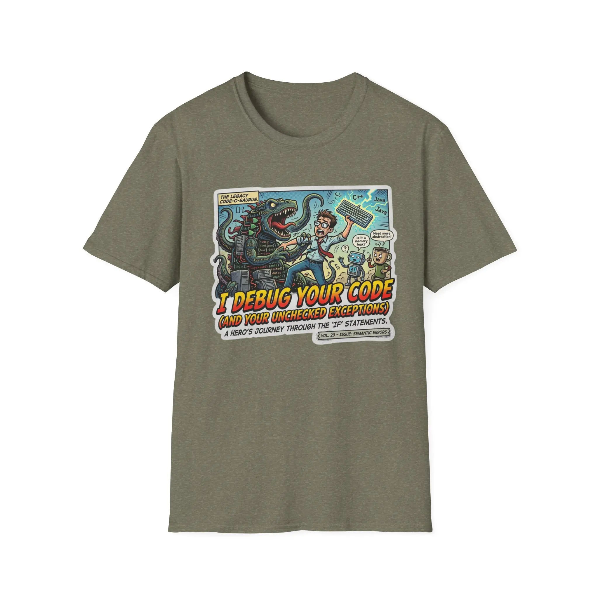 Debug Your Code T-Shirt | Programmer Cartoon Monster Bug Coding Tee