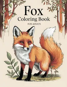 Fox Coloring Book For Adults: Beautiful and Relaxing Designs For Men and Women
