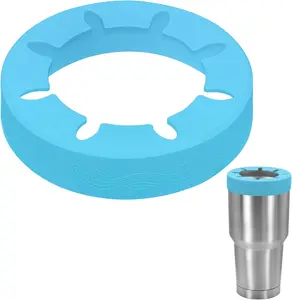 Ring for 30 oz stainless Steel Tumbler, Iced Coffee Sleeve for Stainless Steel Tumbler,for 30oz ,RTIC,BJPKPK,for The Cup Mouth Diameter 3.9-4 inch (Blue)