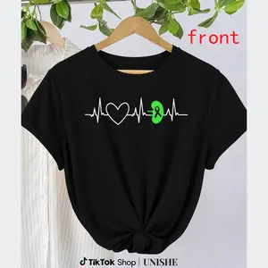Awareness Tee for Kidney Disease and Organ Donation – Cotton Heartbeat Design