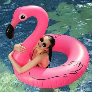 Inflatable Flamingo Pool Float, 1 Set Swimming Pool Float, Fun Beach Floaties, Summer Pool Lilo Lounger for Adults & Kids, Pool Party Favor