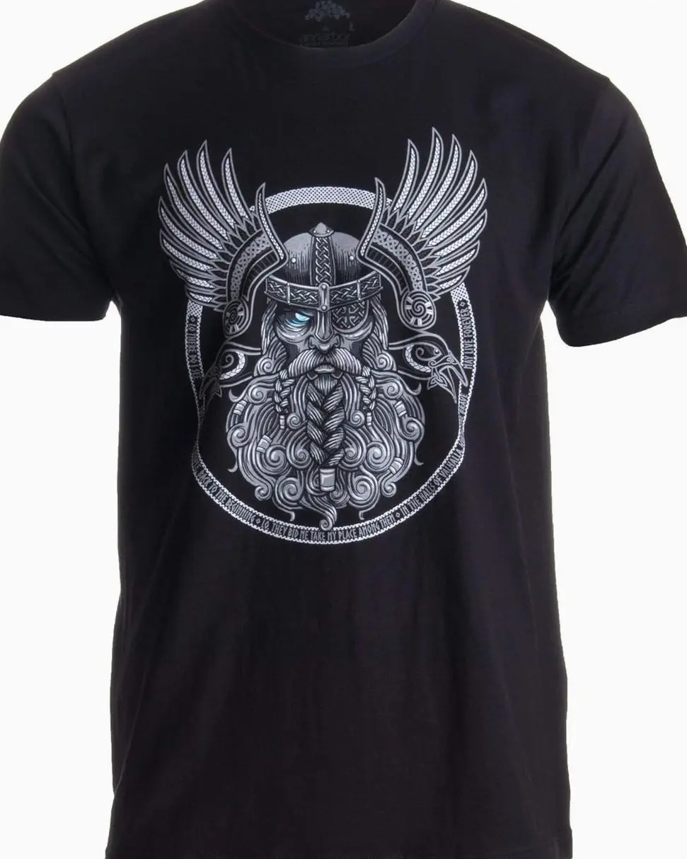 Odin | Norse Mythology God Valkyrie Valhalla Viking Raven Nordic Thor T-Shirt 1PC