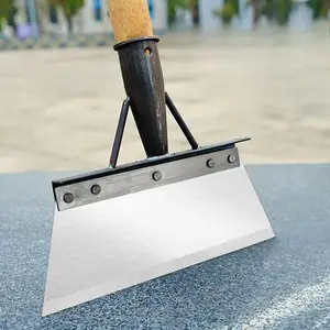 Shovel; Cleaning Shovel; Outdoor Snow Removal Shovel; Livestock/Farming Shovel; Household Heavy-Duty Trash Cleaner; Agricultural Waste Management Dung Scraper Adjustable Stainless Steel Shovel Pusher Multifunctional Garden Flat Manganese clean flat shovel