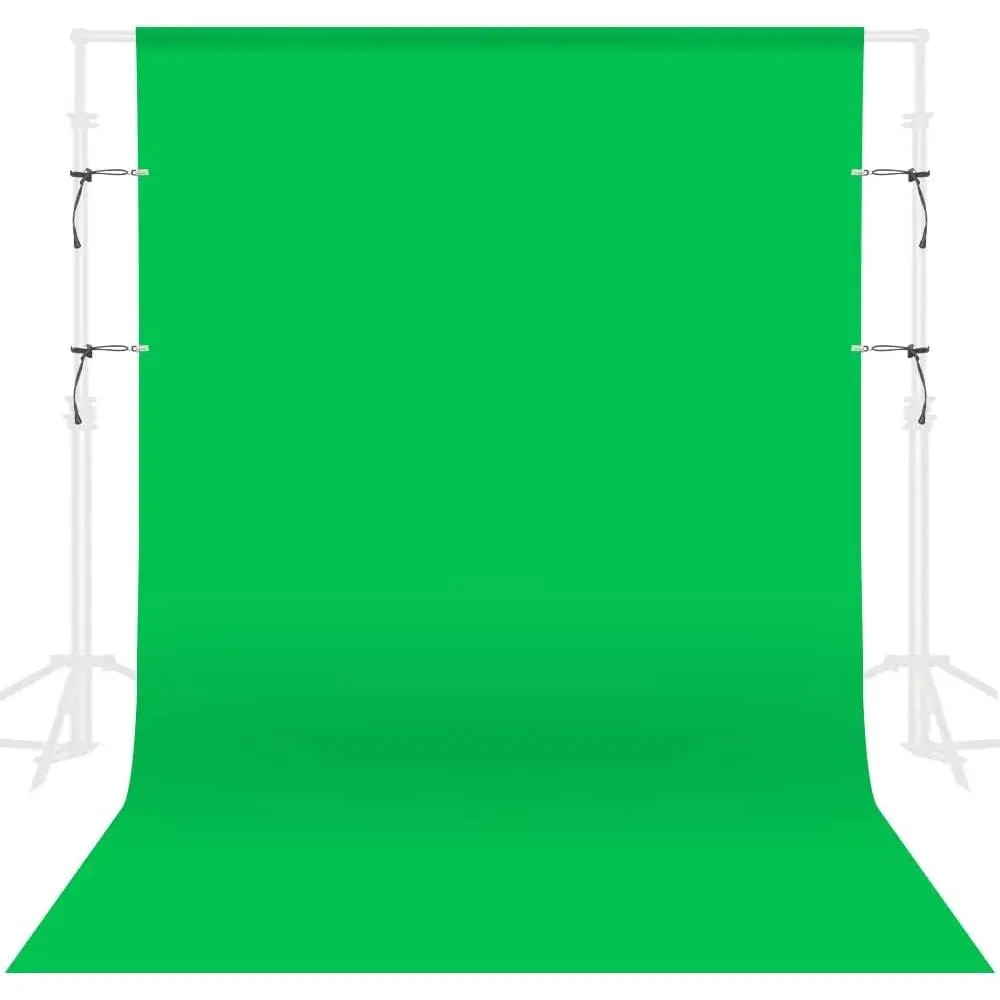 7x10FT Iron Folding Synthetic Chroma Key Green Screen Backdrop with Stand, Television & DIY Photo Booth Photography Background for Video Recording, Home & Festive Supplies