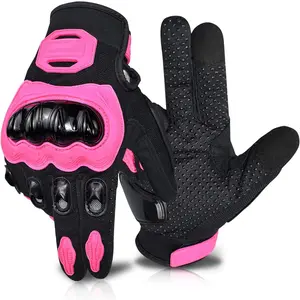 Motorcycle Gloves for Women Touch Screen Summer Motorbike Dirt Bike Full Finger Gloves Road Racing, Cycling, Climbing Motocross