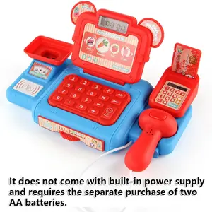 Supermarket Cash Register Pretend Play Toy Set, Interactive Simulation Cash Register Toy, Role-playing Toy Set for Kids