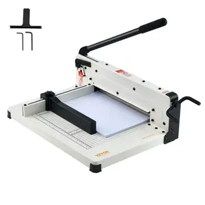 VEVOR Heavy Duty Paper Cutter, 17 Industrial Commercial Guillotine Paper Cutter for A3 Paper, 400 Sheet Capacity, Solid Steel Construction, Stack Paper Trimmer for Office Home School Shop, WhiteVEVOR Super Brand Day