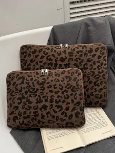 Multisize Laptop Bag Leopard Print Computer Protection Case, Tablet Storage Pouch, Ideal Teacher Gift, Backpack, College Supplies