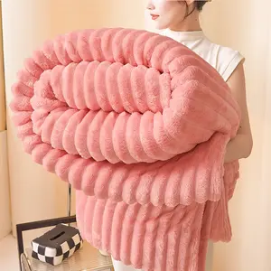 Soft Coral Fleece Blanket – Warm, Cozy & Lightweight – Great for Sofa, Bedroom & Daily Home Use – A Cozy Home Gift