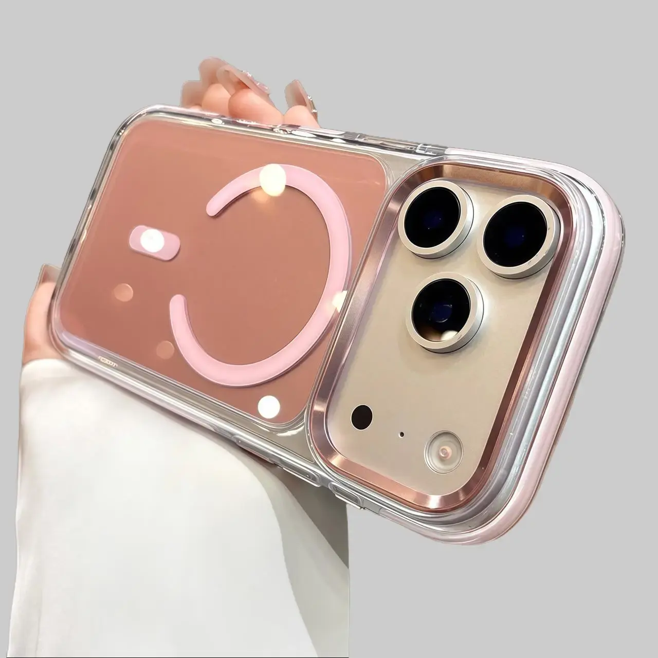 Soft TPU Silicone Magnetic Phone Case Built-in Airbag Anti-Drop Shockproof Cover With Metal Camera Lens Ring For iPhone 17 Pro Max
