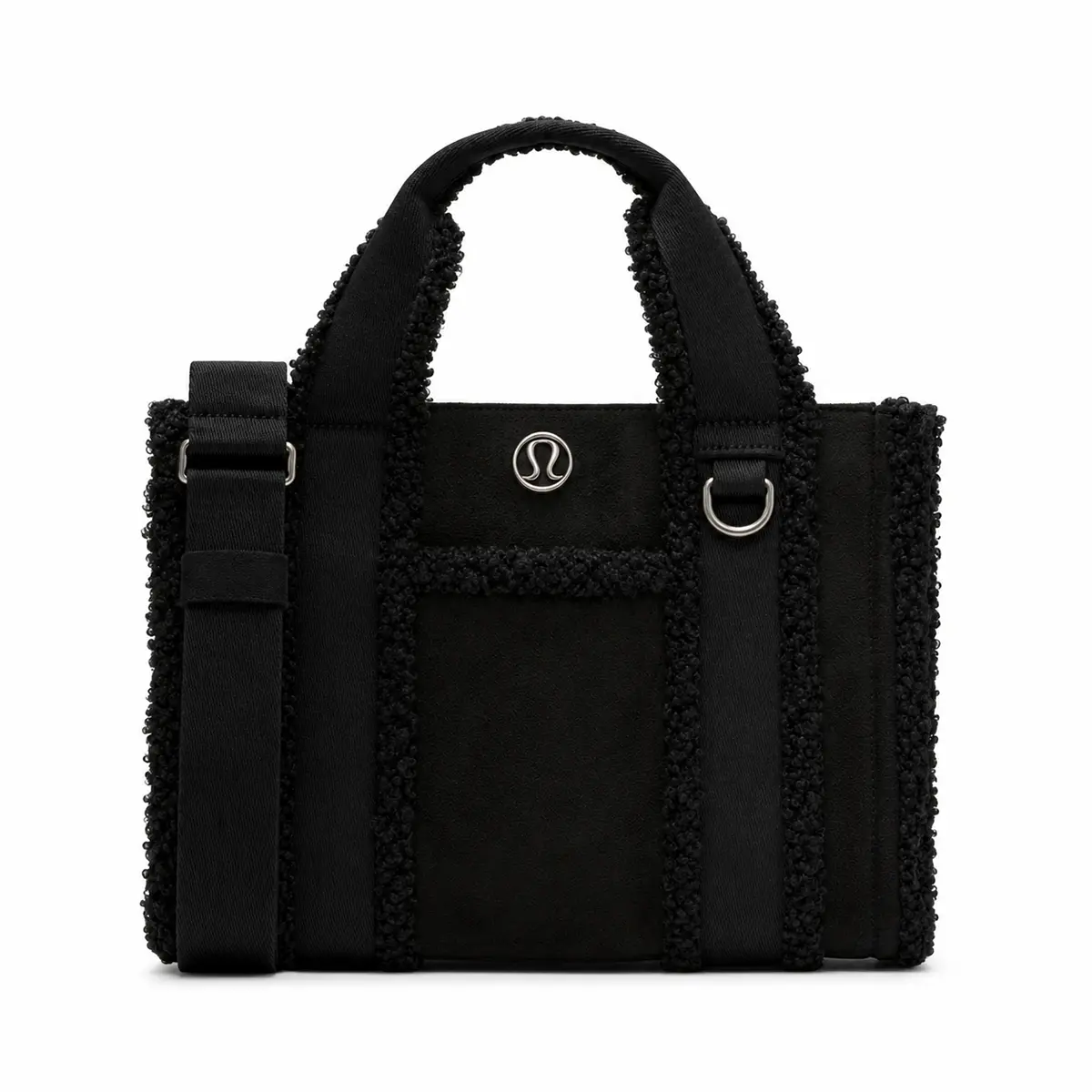 Lululemon Boxy Tote Bag 10L Faux Shearling Trims