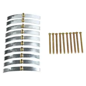 Switch Socket Repair Screw Hook Kit, Steel Junction Box Mounting Hardware for Loose Wall Outlet Fixing, Rust-Resistant Fasteners with 10 Screws and 10 Hooks