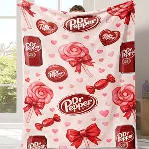 Softest Dr Pepper Blanket Ever Dive into this plush, pink blanket and let the Dr Pepper vibes wrap you up. It's like a hug from your favorite drink! Perfect for movie nights and cold days，This is the best gift for couples, children, parents and friends