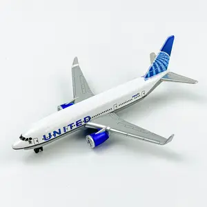 United Airlines Airplane Model, Die-Cast Metal Aircraft Model, Collectible Plane Toy for Kids & Adults, Perfect Gift Idea
