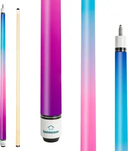 Pool Cues 57 inch Pool Cue Stick with 12.7mm Fiber Leather tip for Beginner, Commercial and Home Entertainment