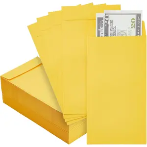 100pcs Cash Envelopes, (4x7inches) Envelope Money Saving Challenge Large Money Envelopes For Cash, Budgeting, Coin, Tickets, Jewelry, Gifts Cards