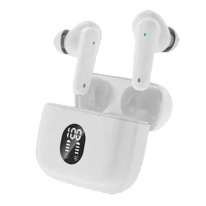 MyJoy Classic Bluetooth Earbuds with LCD Screen, Wireless Charging, 36 Hours Playtime, 2 Hours Charging Time, Lightweight & Sweat-Resistant Design