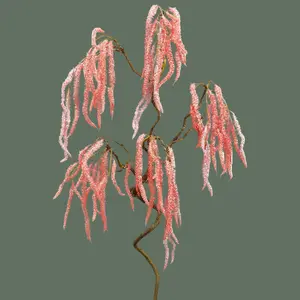 36" Pink Cascading Amaranthus Spray