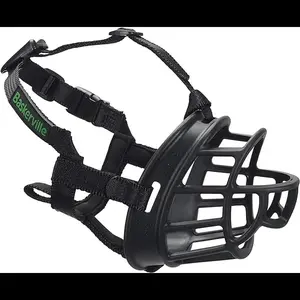 Baskerville Ultra Muzzle - Patented Humane Design, Breathable, Adjustable, Padded, Humane for Large Dogs, Prevents Biting, Suitable for Daily Walks