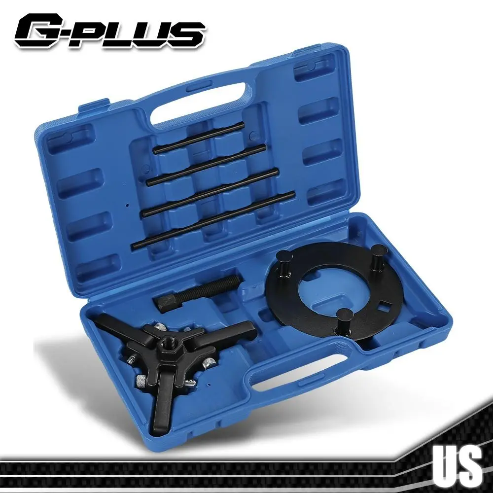 Car Garage Repair Tool Set, Harmonic Balancer Damper Pulley Puller for Removal Tasks