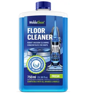WoldoClean Robot Vacuum Floor Cleaning Concentrate for Mops - compatible with Roborock, Tineco, iFloor, etc. 25oz for 75-150 uses