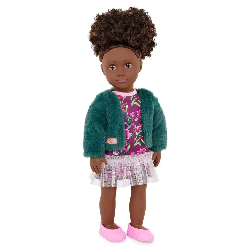 Our Generation Lucia 18" Fashion Doll with Faux-Fur Jacket & Floral Dress Our Generation Lucia 18" Fashion Doll with Faux-Fur Jacket & Floral Dress