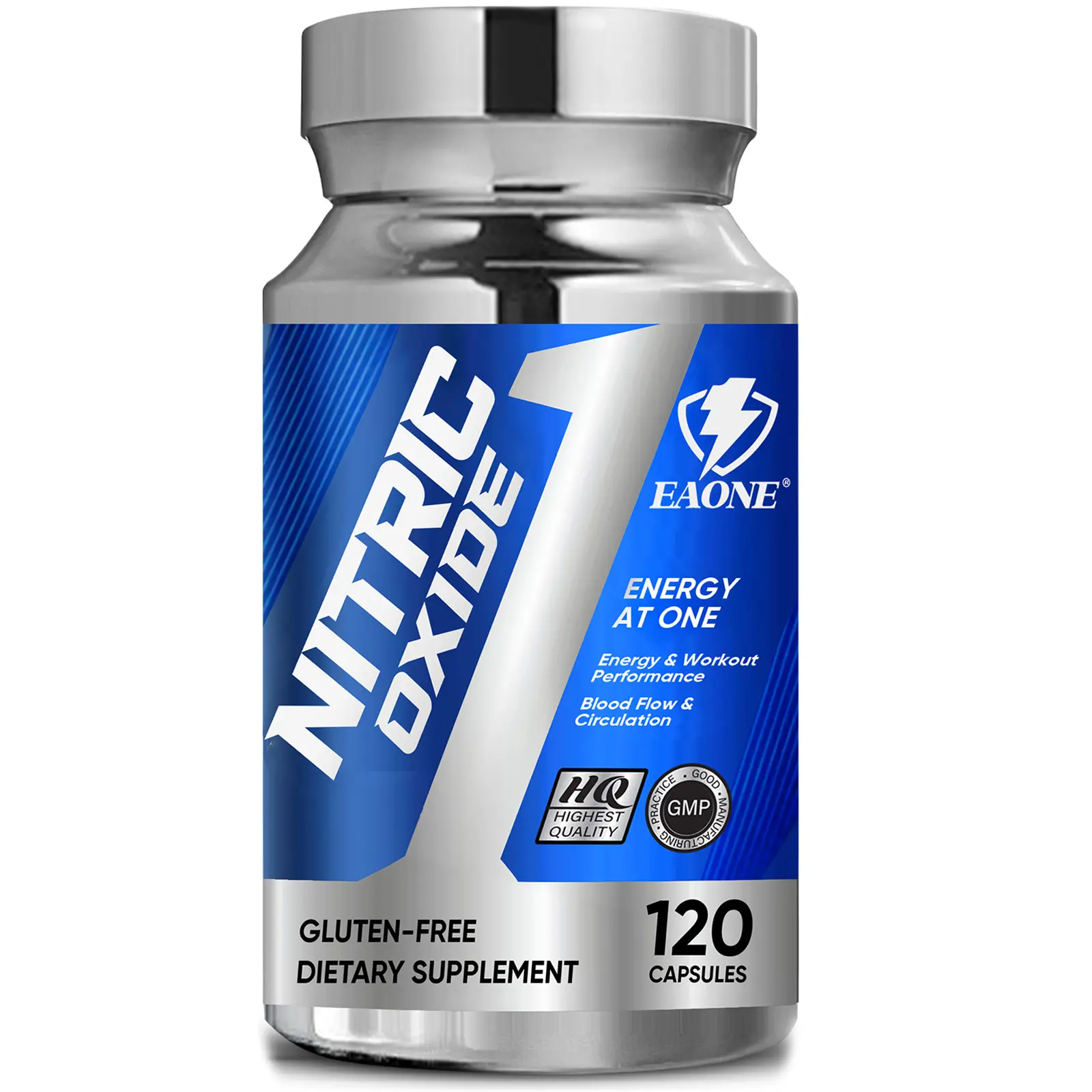 Dietary Nitric Oxide Supplement, 120 Capsules - Beet Root & Grape Seed Extract, Boost Energy, Enhance Circulation, Fitness & Sports Performance Supplement for Men & Women