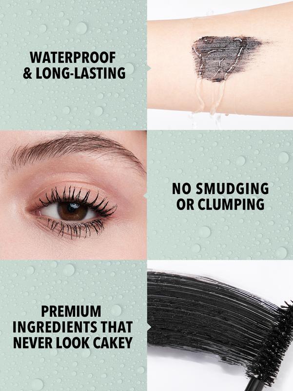 SHEGLAM All-In-One Volume & Length Mascara 2 In 1 Waterproof Volumizing Dual-Ended Brush Lengthening Curling Thick Lash Lifting Long Lasting Mascara Eye