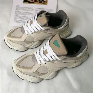 Hot Trend 2025 Unisex Chunky Running Sneakers Pink Mesh & Suede Athletic Shoes with Breathable Cushioning Anti-Slip Sole for Men Women