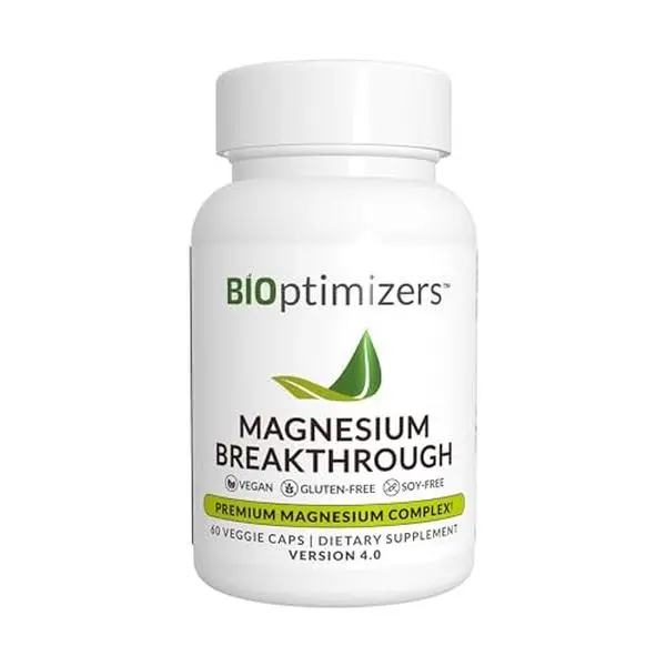 Magnesium Breakthrough Supplement 4.0 - Has 7 Forms of Magnesium: Glycinate, Malate, Citrate, and More - Natural Sleep and Brain Supplement - 60 Capsules
