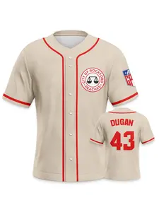 Men's Sporty Short Sleeve Baseball Shirt, Jersey Top, Breathable Fabric Inspired by a League of Their Own, Perfect Gift for Sports Lovers