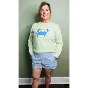 Blue & White Seersucker Shorts