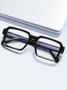 Vintage Square Anti-Blue Light Glasses for Men, Daily Wear Uv400, Replaceable Prescription Lenses, Comfort & Style Combined, Trendy Vintage Eyeglasses 2532