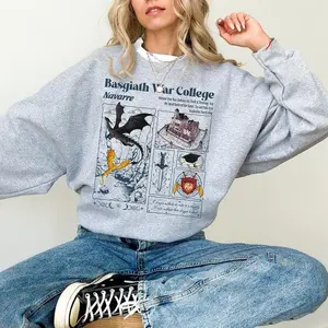 Basgiath War College Sweatshirt, Dragon Rider  Fourth Wing Xaden Riorson, Violet Sorrengail, Empyrean Series, Book Lover