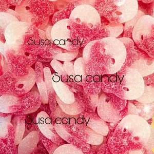 Swedish Candy - berry Sour Skull 4 Oz Pink and White Sweet Treats