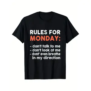 Monday Office T Shirt Rules Boost Your Mood with a Stylish and Comfortable Wear